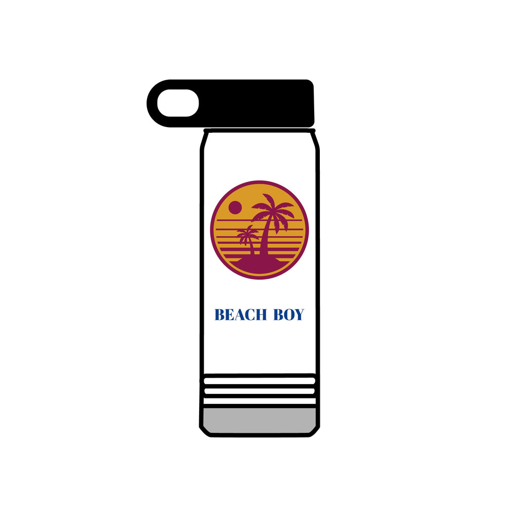 Beach Printed Water Bottle