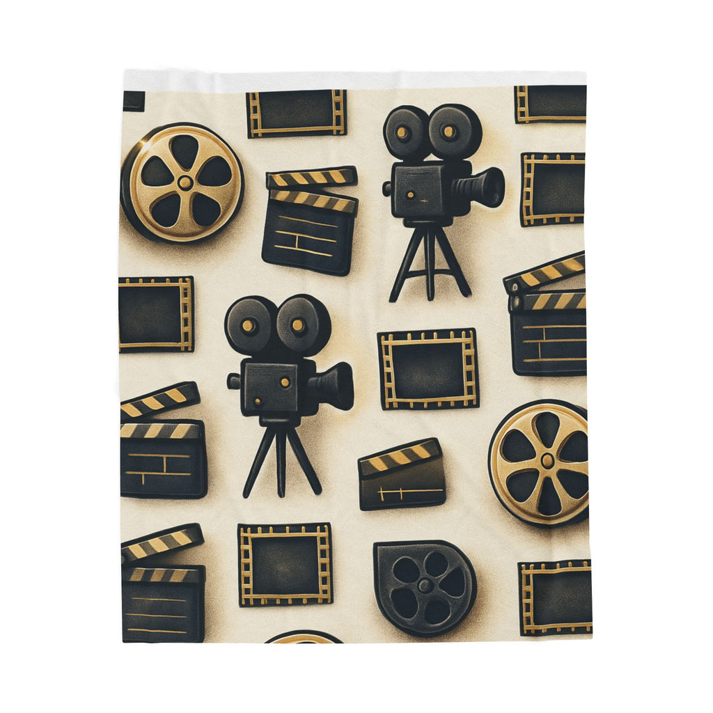 Cinematic Velveteen Plush Blanket | Movie Lover Gift, Cozy Home dedor!