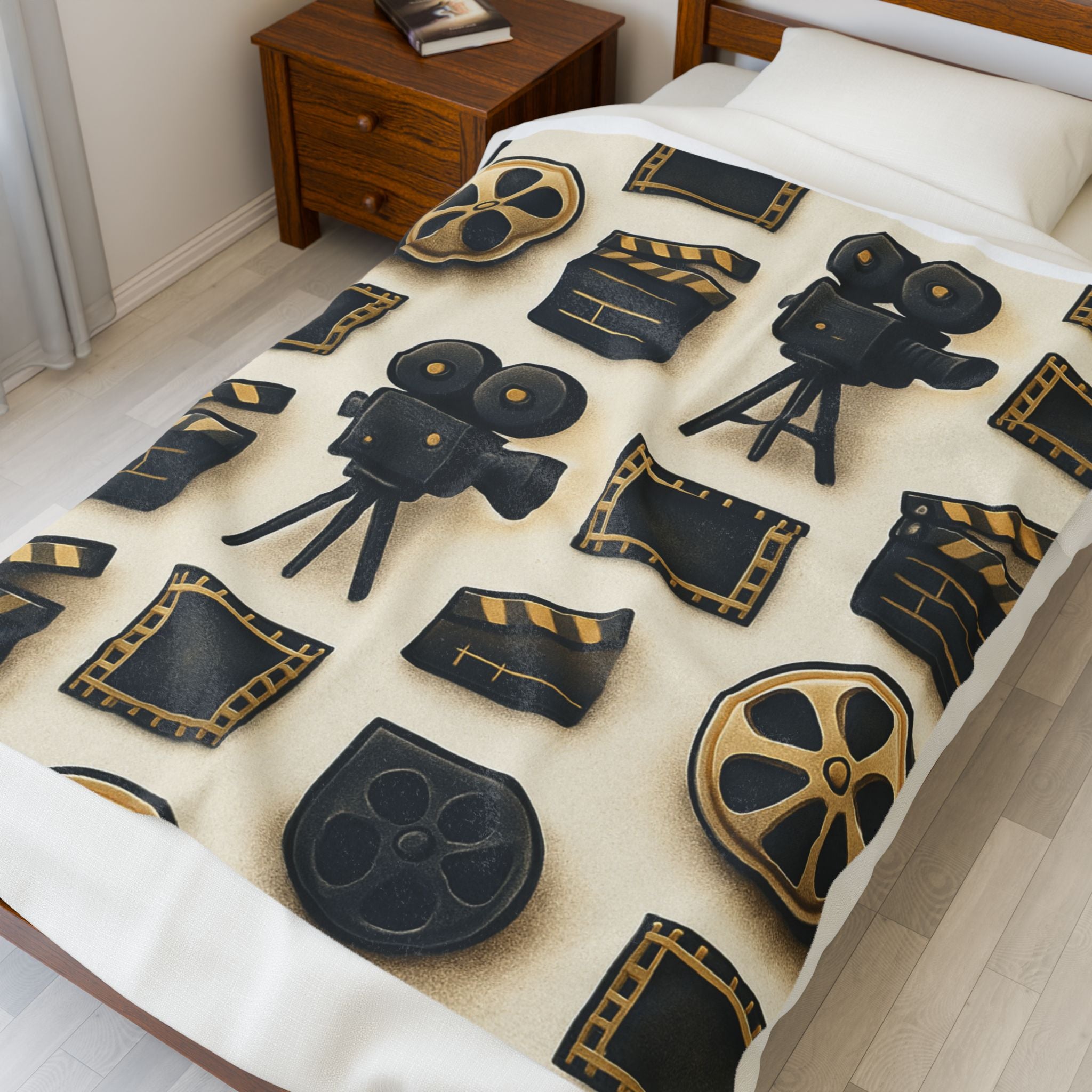 Cinematic Velveteen Plush Blanket | Movie Lover Gift, Cozy Home dedor!