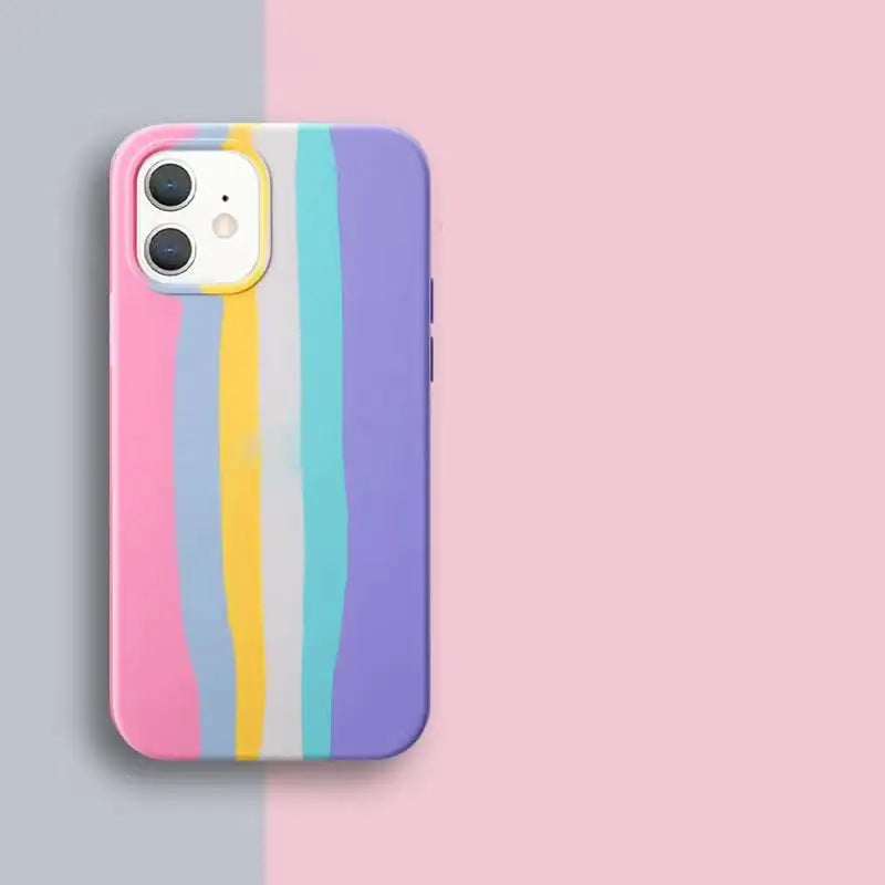 Rainbow Liquid Shell Phone Case for Apple iPhone 11