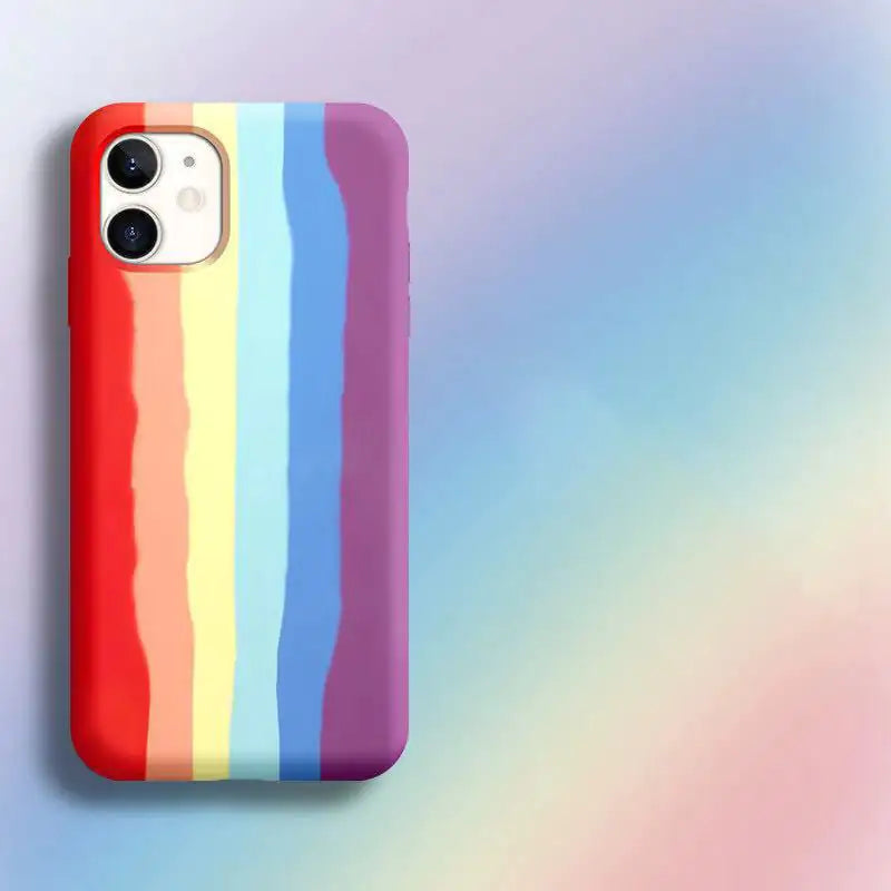 Rainbow Liquid Shell Phone Case for Apple iPhone 11