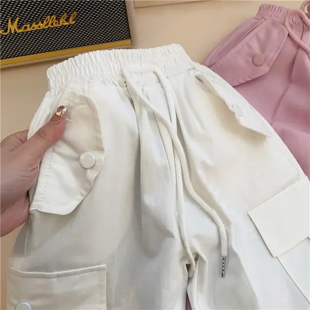 Cotton Cargo Pants for Infants and Toddlers